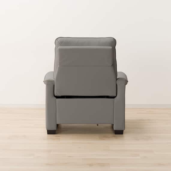 【2モーター】傷・汚れに強い 1人掛け電動リクライニングソファ 合皮タイプ (Nビリーバ3 Nシールド GY) 13枚目画像