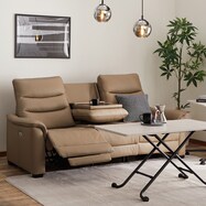 【選べる】2モーター電動リクライニングソファ(Nビリーバ3 本革(一部合成皮革))