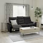 【2モーター】3人掛け電動リクライニングソファ テーブル付き 本革(一部合成皮革)タイプ (Nビリーバ3 本革/一部合成皮革 BK) 11枚目画像