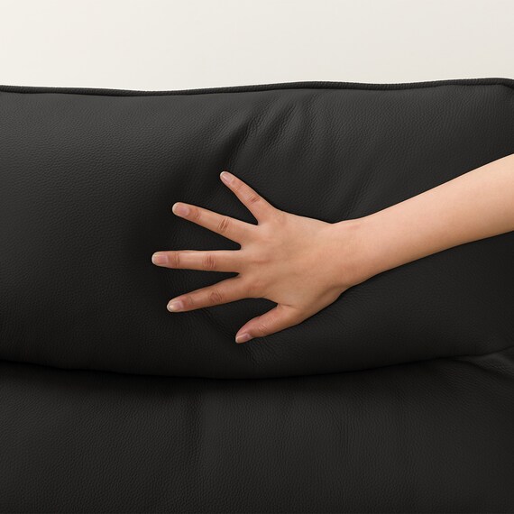 【2モーター】3人掛け電動リクライニングソファ テーブル付き 本革(一部合成皮革)タイプ (Nビリーバ3 本革/一部合成皮革 BK) 21枚目画像