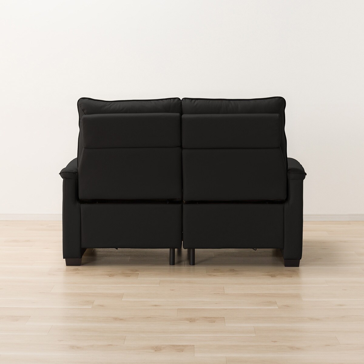 2モーター】2人掛け電動リクライニングソファ 本革(一部合成皮革