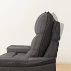 【2モーター】3人掛け電動リクライニングソファ テーブル付き 厚革(一部合成皮革)タイプ (Nビリーバ3 DGY) 17枚目画像