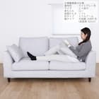 2人掛けソファ 布張りタイプ(L/S/MA/MBR SS01 B-LGY)【島忠ホームズ商品】 15枚目画像