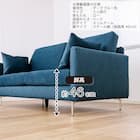 3人掛けソファ 布張りタイプ(SS01 L/H/SA/STL B-DBL)【島忠ホームズ商品】 5枚目画像