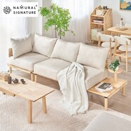 【NATURAL SIGNATURE】天然木 2Pソファ・コーナーソファセット
