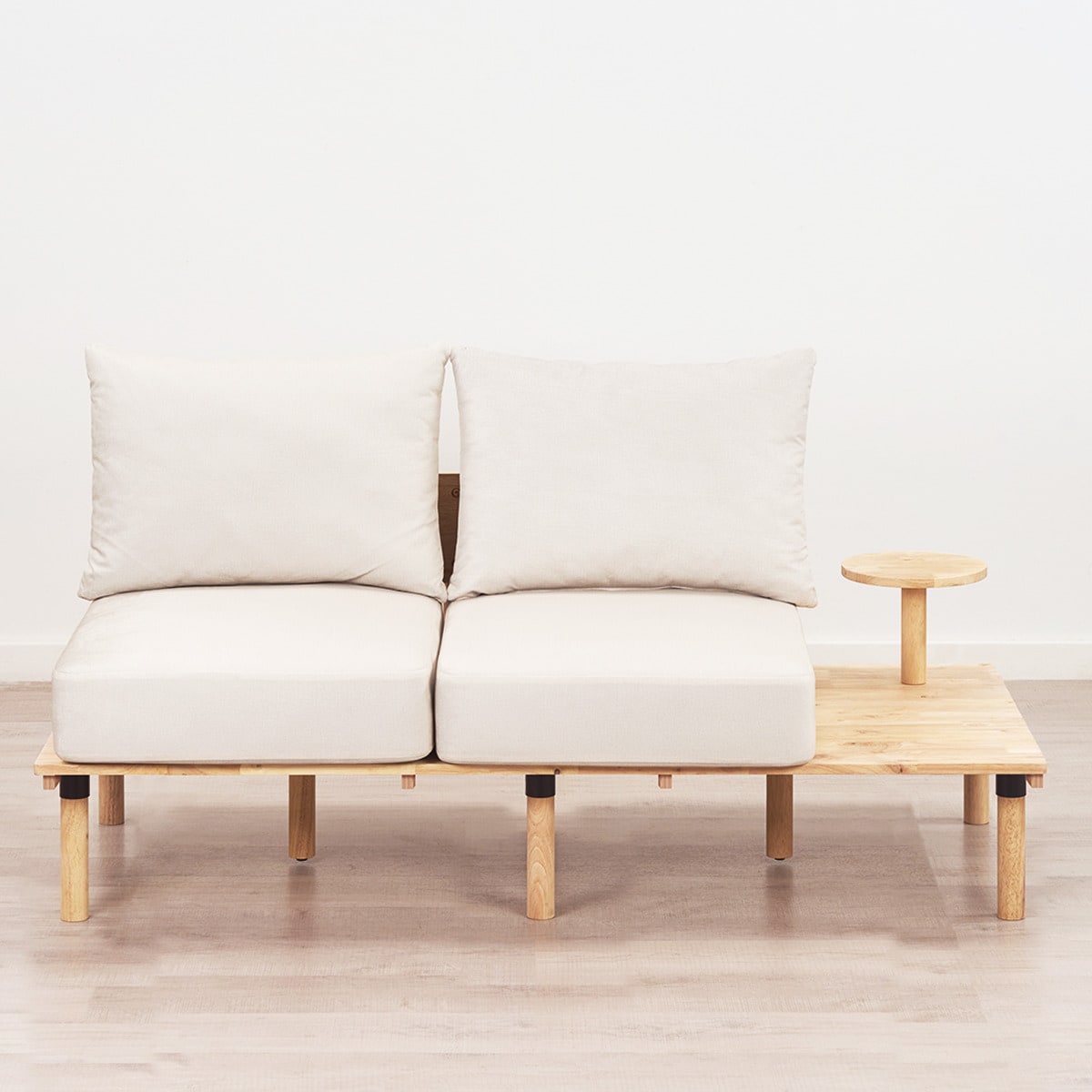 NATURAL SIGNATURE】天然木 2P・1P・コーナー・オットマンセット