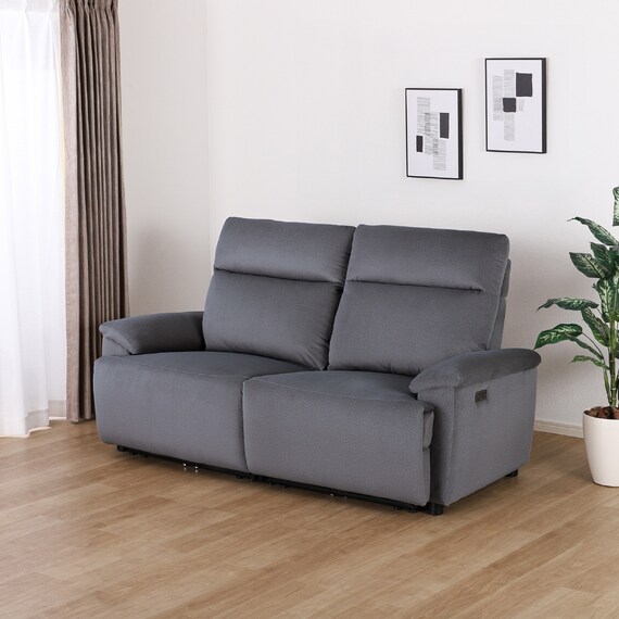 2.5人掛け電動リクライニングソファ 布張りタイプ(ゼロ GY)【島忠ホームズ商品】 1枚目画像