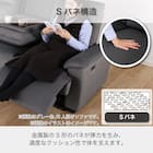 2.5人掛け電動リクライニングソファ 布張りタイプ(ゼロ GY)【島忠ホームズ商品】 10枚目画像