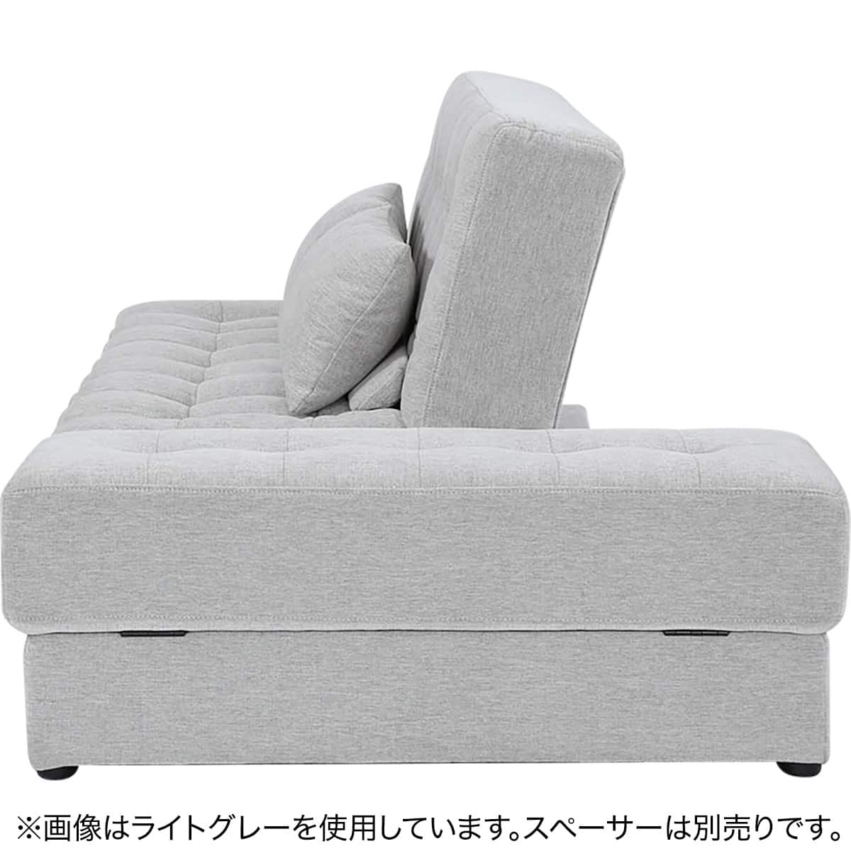 ソファベッド ボルスター付き + スツールセット 布張りタイプ (DJ14 2P