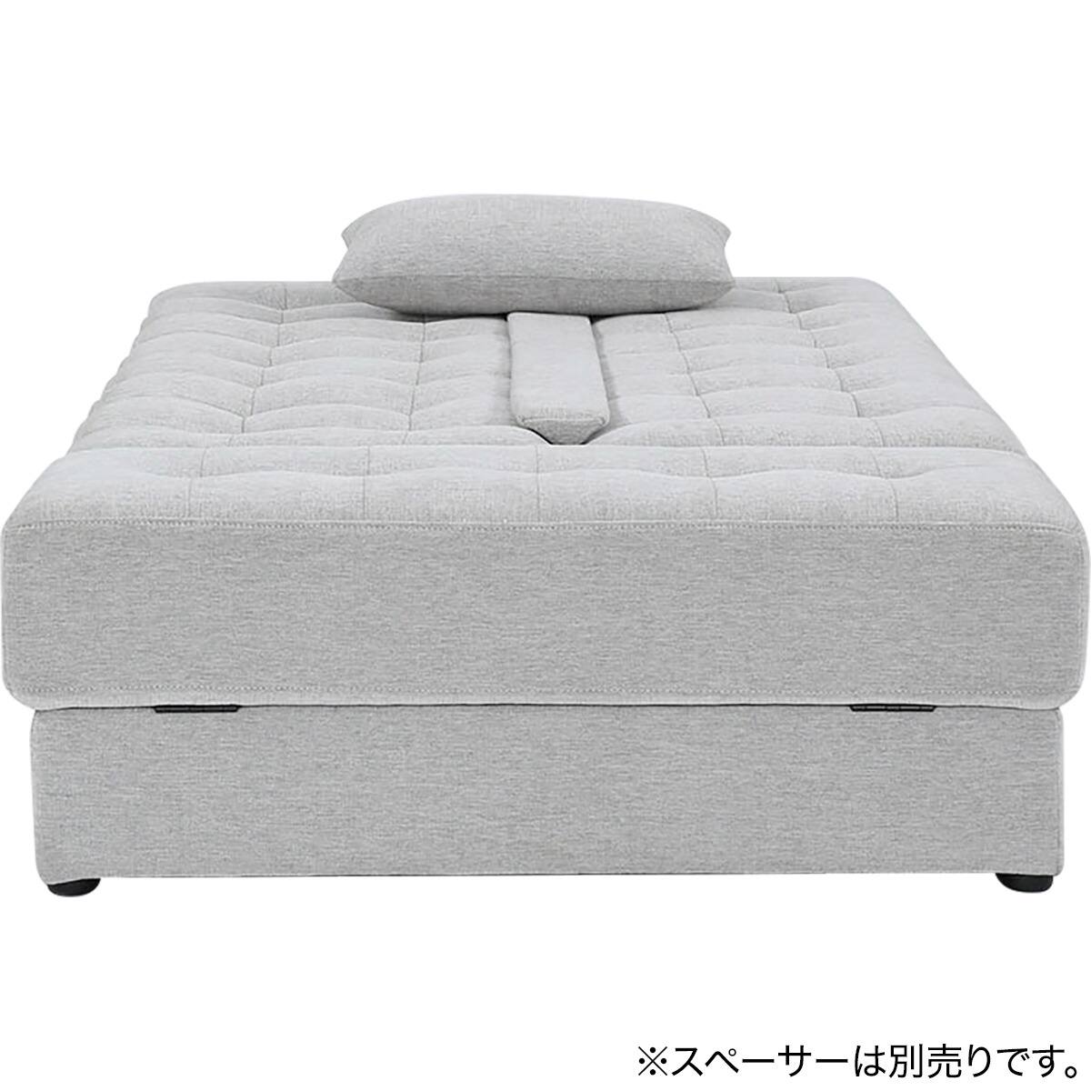 ソファベッド ボルスター付き + スツールセット 布張りタイプ (DJ14 2P