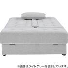 収納付きソファベッドセット 布張りタイプ (DJ14 ポルスタ付き DGY) 6枚目画像