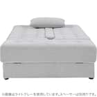 ソファベッド ボルスター付き + スツールセット 布張りタイプ (DJ14 2Pソファ/収納付きスツール DGY) 10枚目画像