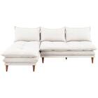 カウチソファセット 布張りタイプ (SF51 WH) 2枚目画像