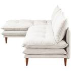 カウチソファセット 布張りタイプ (SF51 WH) 3枚目画像