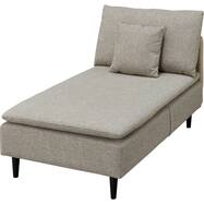 リバーシブル 肘なし布張りロングシェーズ(ES01 布/合成皮革)