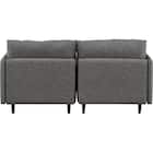 2人掛け 布・本革リバーシブルカウチソファ (ES01 GY) 9枚目画像