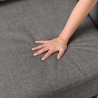 2人掛け 布・本革リバーシブルカウチソファ (ES01 GY) 11枚目画像