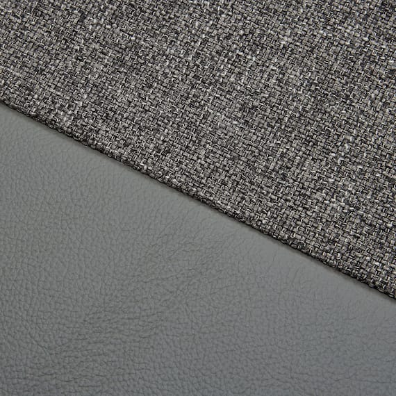 2人掛け 布・本革リバーシブルカウチソファ (ES01 GY) 16枚目画像