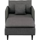 リバーシブル ロングシェーズ(ES01 布/合成皮革 GY) 2枚目画像