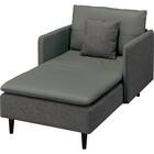 リバーシブル ロングシェーズ(ES01 布/合成皮革 GY) 5枚目画像