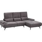 L型カウチソファ 布張りタイプ(SV06 LC DGY) 1枚目画像