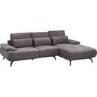 L型カウチソファ 布張りタイプ(SV06 LC DGY) 6枚目画像