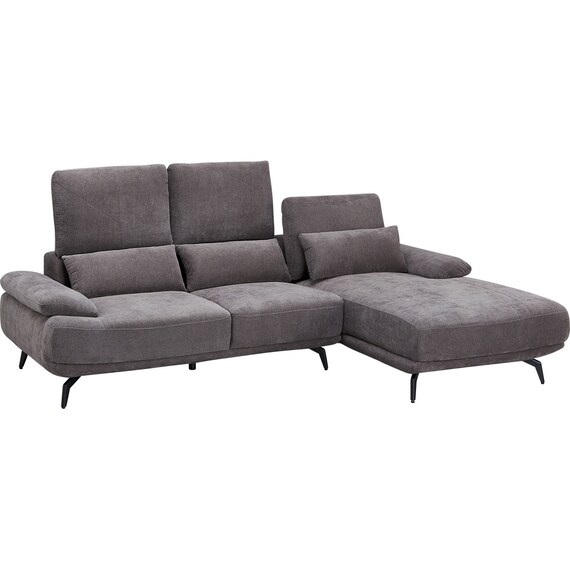 L型カウチソファ 布張りタイプ(SV06 LC DGY) 7枚目画像