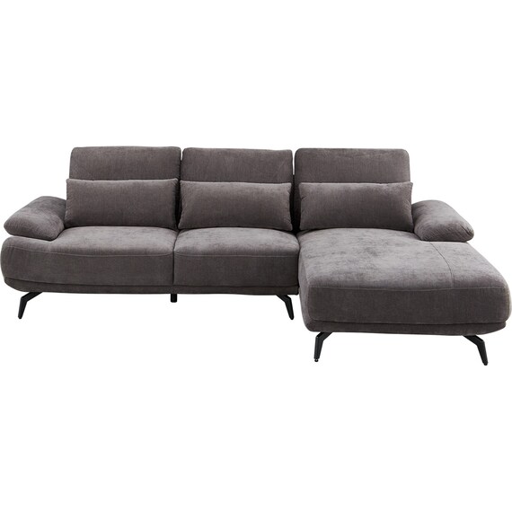 L型カウチソファ 布張りタイプ(SV06 LC DGY) 9枚目画像