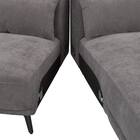 L型カウチソファ 布張りタイプ(SV06 LC DGY) 10枚目画像