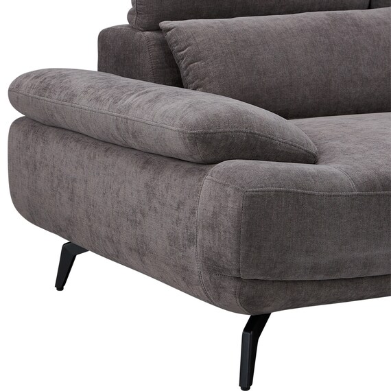 L型カウチソファ 布張りタイプ(SV06 LC DGY) 11枚目画像