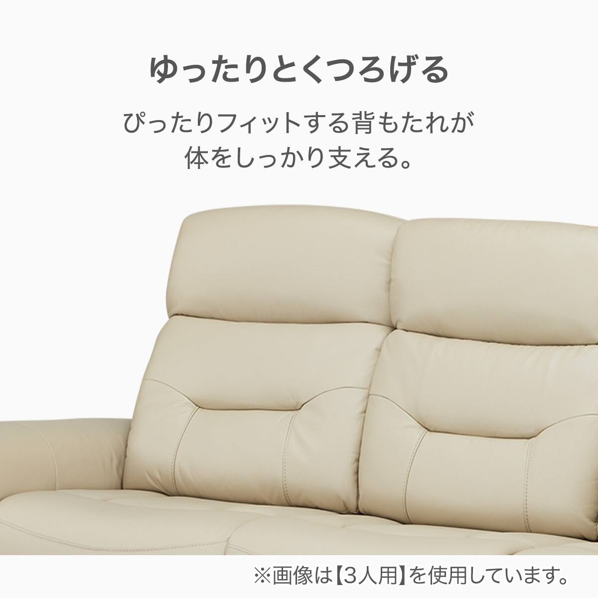 2人掛け電動リクライニングソファ 本革(一部合成皮革)タイプ(SW51 革