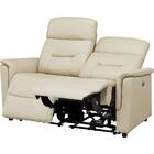 2人掛け電動リクライニングソファ 本革(一部合成皮革)タイプ(SW51 革 BE) 2枚目画像