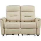 2人掛け電動リクライニングソファ 本革(一部合成皮革)タイプ(SW51 革 BE) 3枚目画像