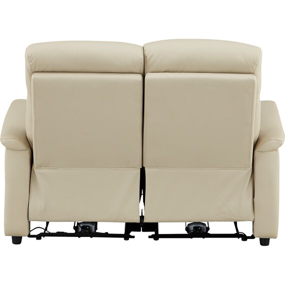 2人掛け電動リクライニングソファ 本革(一部合成皮革)タイプ(SW51 革 BE) 4枚目画像