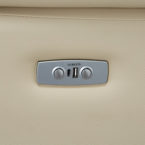 2人掛け電動リクライニングソファ 本革(一部合成皮革)タイプ(SW51 革 BE) 5枚目画像