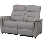 2人掛け電動リクライニングソファ 布張りタイプ(SW51 布 DGY) 1枚目画像