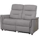 2人掛け電動リクライニングソファ 布張りタイプ(SW51 布 DGY) 1枚目画像