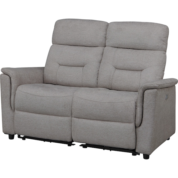 2人掛け電動リクライニングソファ 布張りタイプ(SW51 布 DGY) 1枚目画像