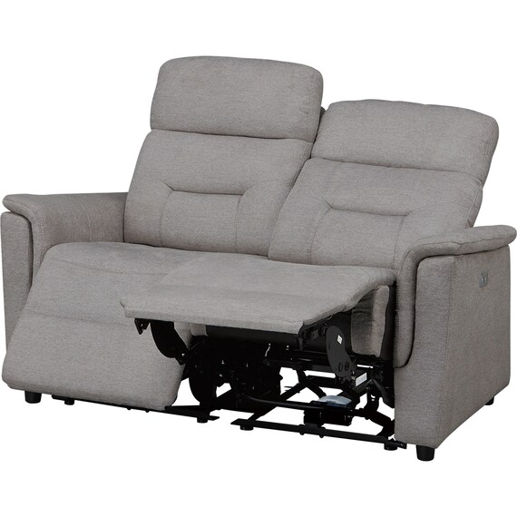 2人掛け電動リクライニングソファ 布張りタイプ(SW51 布 DGY) 2枚目画像