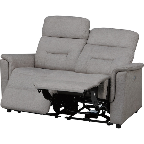 2人掛け電動リクライニングソファ 布張りタイプ(SW51 布 DGY) 2枚目画像