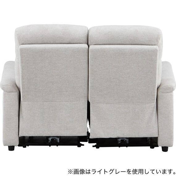 2人掛け電動リクライニングソファ 布張りタイプ(SW51 布 DGY) 4枚目画像