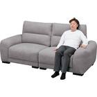 3人掛けソファ 布張りタイプ(DJ15 GY) 6枚目画像