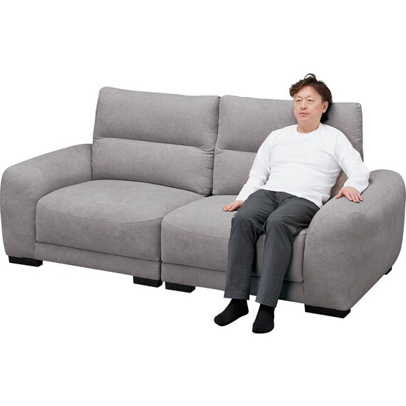 3人掛けソファ 布張りタイプ(DJ15 GY) 6枚目画像