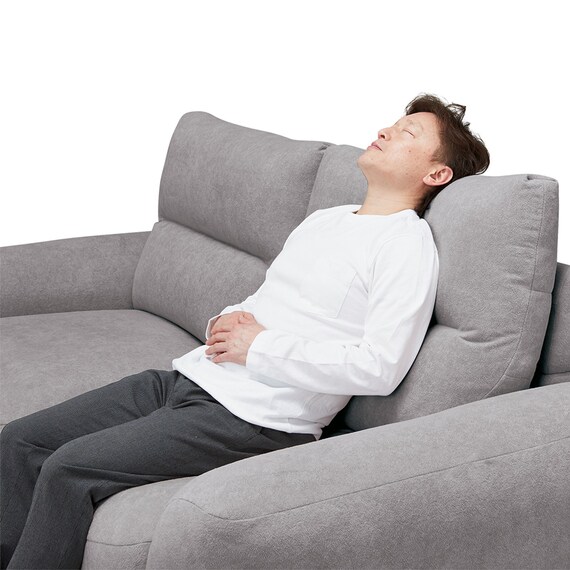 3人掛けソファ 布張りタイプ(DJ15 GY) 7枚目画像