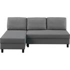 左右組み換え可能のカウチタイプソファベッド(BV02 DGY) 2枚目画像