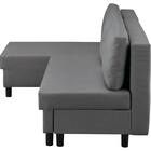 左右組み換え可能のカウチタイプソファベッド(BV02 DGY) 3枚目画像