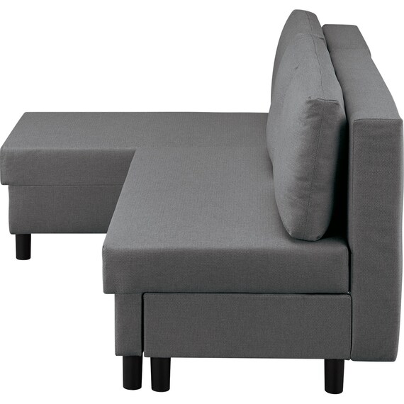 左右組み換え可能のカウチタイプソファベッド(BV02 DGY) 3枚目画像