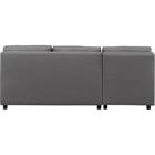 左右組み換え可能のカウチタイプソファベッド(BV02 DGY) 4枚目画像