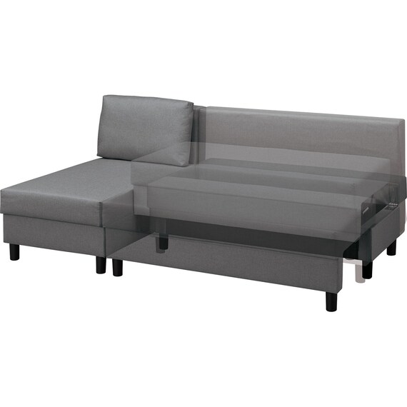 左右組み換え可能のカウチタイプソファベッド(BV02 DGY) 7枚目画像