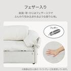 3人掛けソファ 布張りタイプ(YH02 LGY) 2枚目画像